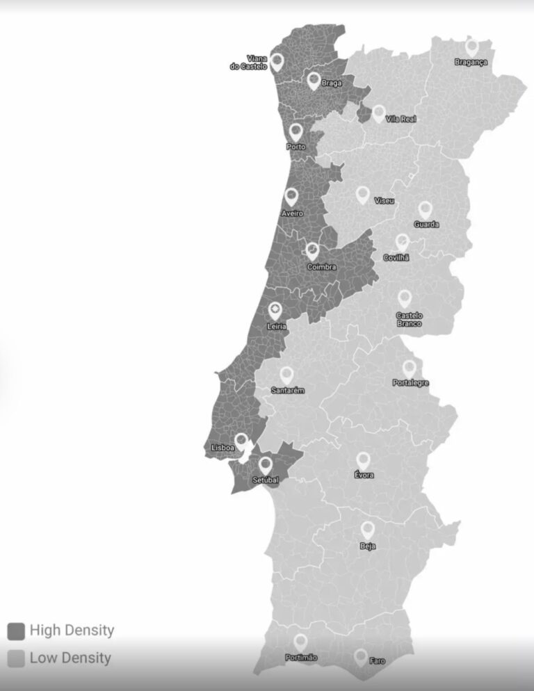 Portugal Golden Visa 2023 Map Regions for GV Investment Golden Port Visa